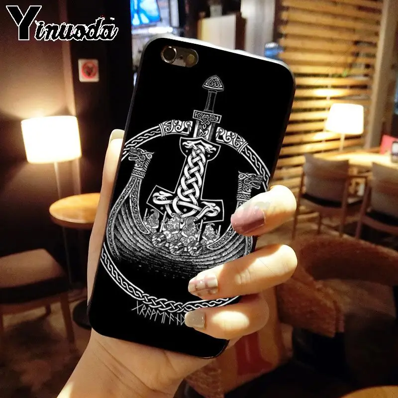 A5 Yinuoda Ragnar Lothbrok Vikings серии ТПУ мягкий силиконовый черный чехол для телефона iphone 8 7 6 S Plus X XS MAX 5 5S SE XR чехол - Цвет: A5