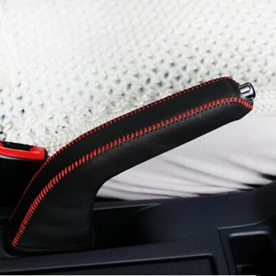 Genuine Leather Handbrake Cover for Mitsubishi ASX Outlander Lancer Colt Evolution Pajero Eclipse Grandis FORTIS Zinger Mirage | Автомобили