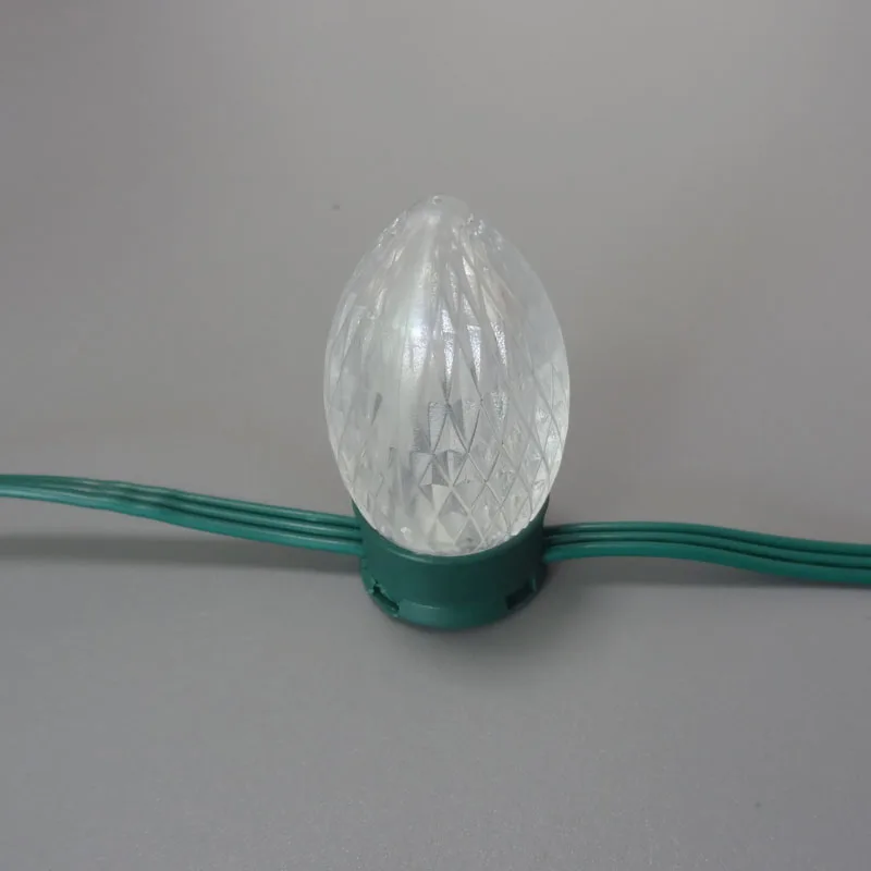 50 узлов DC12V Адресуемая D24 C9 RGB светодиодная Пиксельная лампа UCS1903 гирлянда