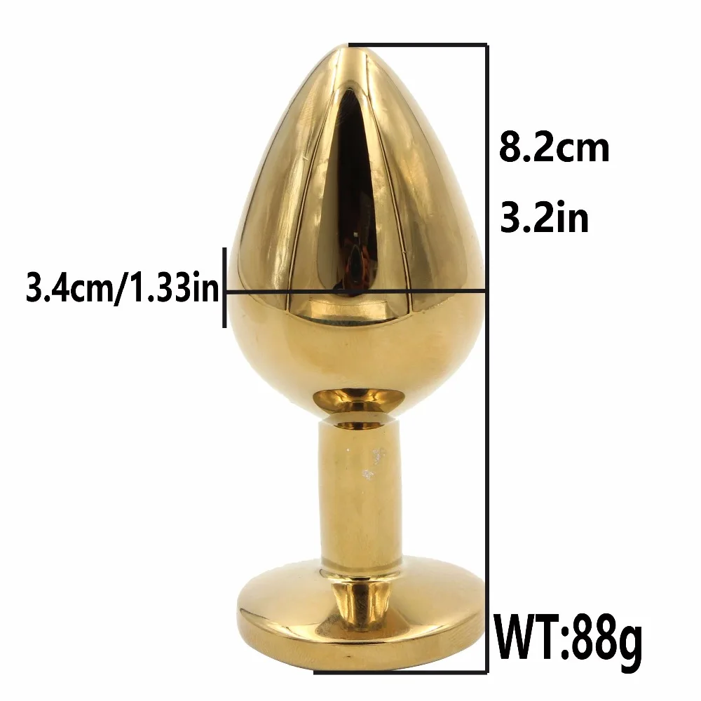 Йема 2 шт./компл. Золотой Кристалл База Батт Anal Plug & мини пальцем Вибратор простаты