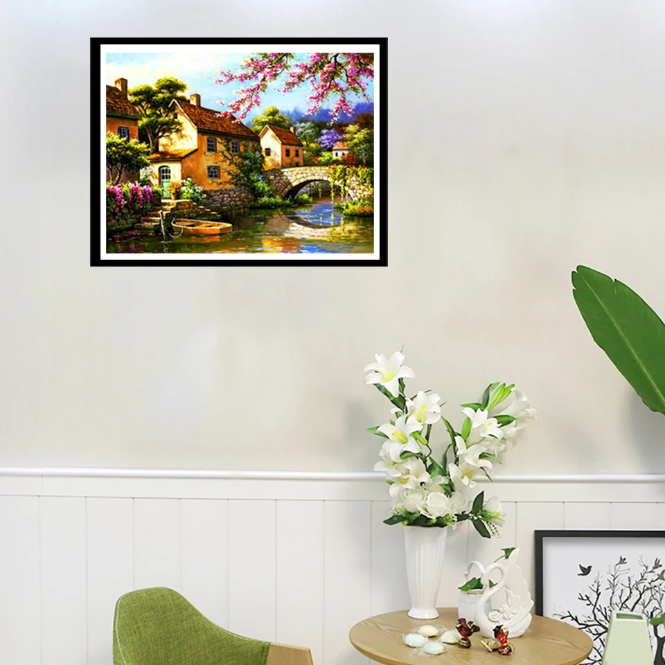 LaoJieYuan dream house картина Алмазная вышивка ремесло рукоделие Diy алмазная живопись с