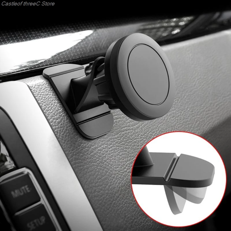 360 Degree Rotary Magnetic Car Phone Holder Stand Magnet Mount Air Vent Bracket for iPhone Huawei Samsung Cell Mobile | Электроника