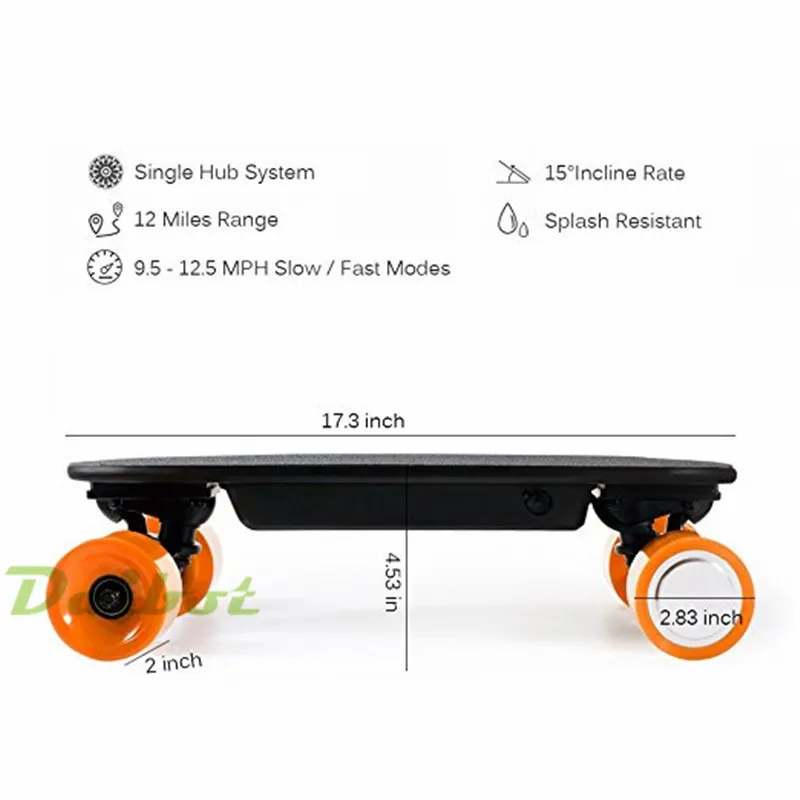4 колеса Электрический минискейтборд мотор для скутера ХОВЕРБОРДА boosted board с