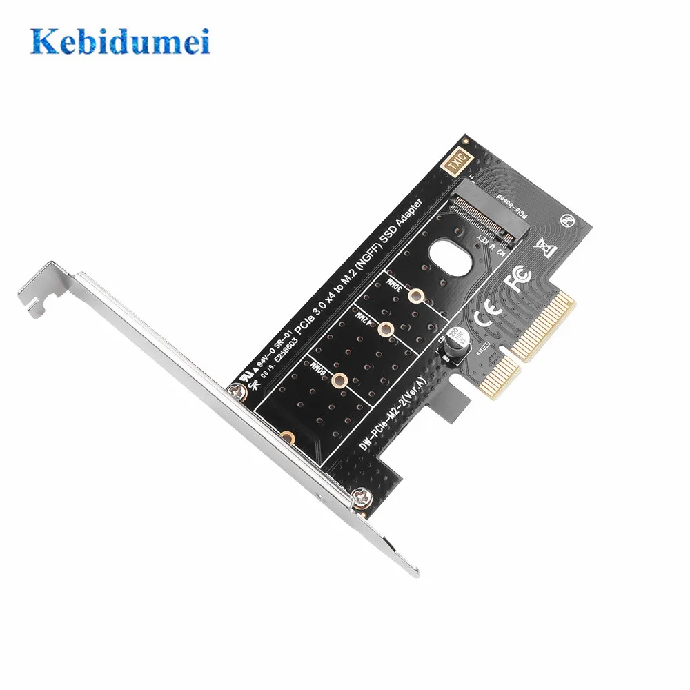 Kebidumei M.2 NVMe SSD NGFF к PCIE X4 адаптер M Key интерфейсная карта поддержка PCI Express 3 0x4 2230-2280 PCI-E