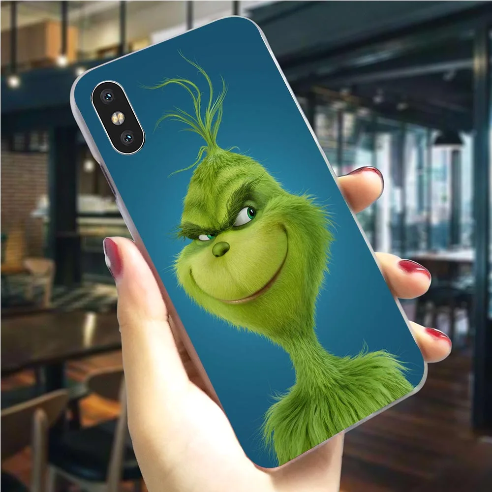 Monster Grinch палантин чехол для телефона с рождественским рисунком для iPhone 6S чехол 5 5S SE 6/6 6S Plus 7 8/7 10 Plus X XS XR Xs Max жесткий чехол
