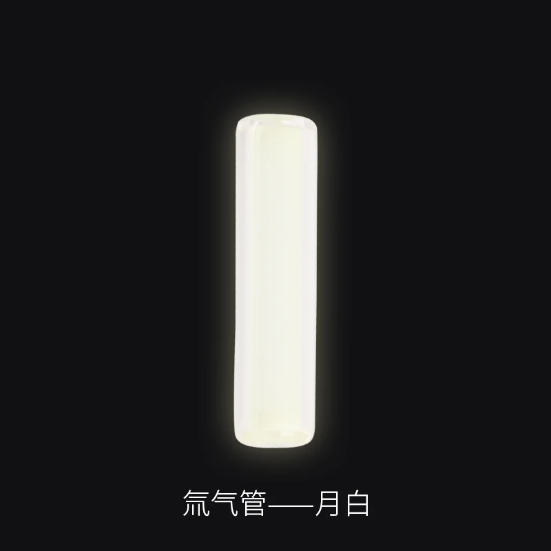 Moon white A108 открытый титановый свисток Однотрубная самоосвещение Тритий трахеи DIY с поп-звук водонепроницаемый спасательный свисток - Цвет: Moon white