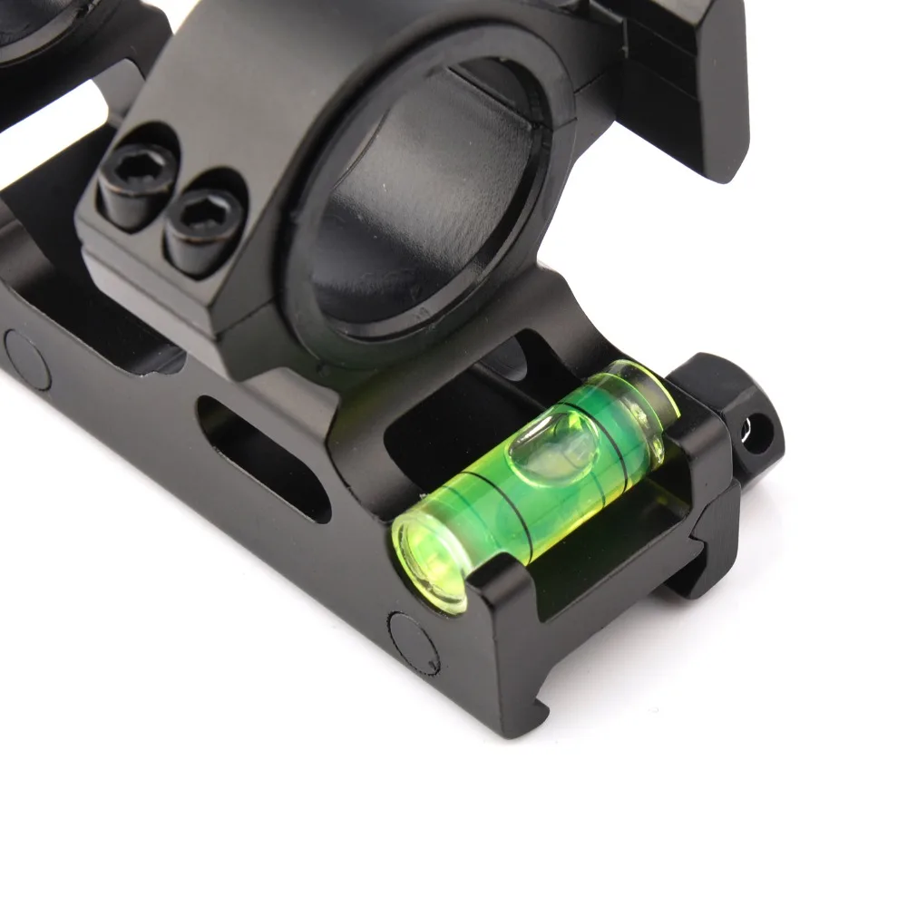 

Tactical Scope Ring Mount Diameter 25.4mm/30mm with Spirit Level Bubble Ring For 20mm Picatinny Weaver Picatinny Rail Hunting