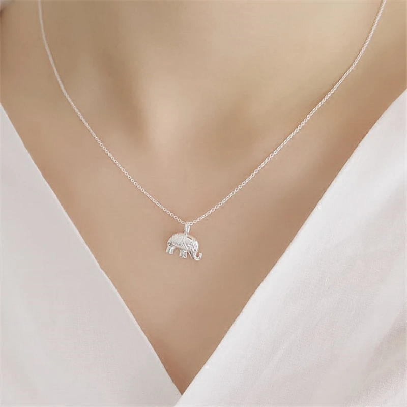 Женское винтажное ожерелье без шеи joyeria тибетское серебряное животное слон
