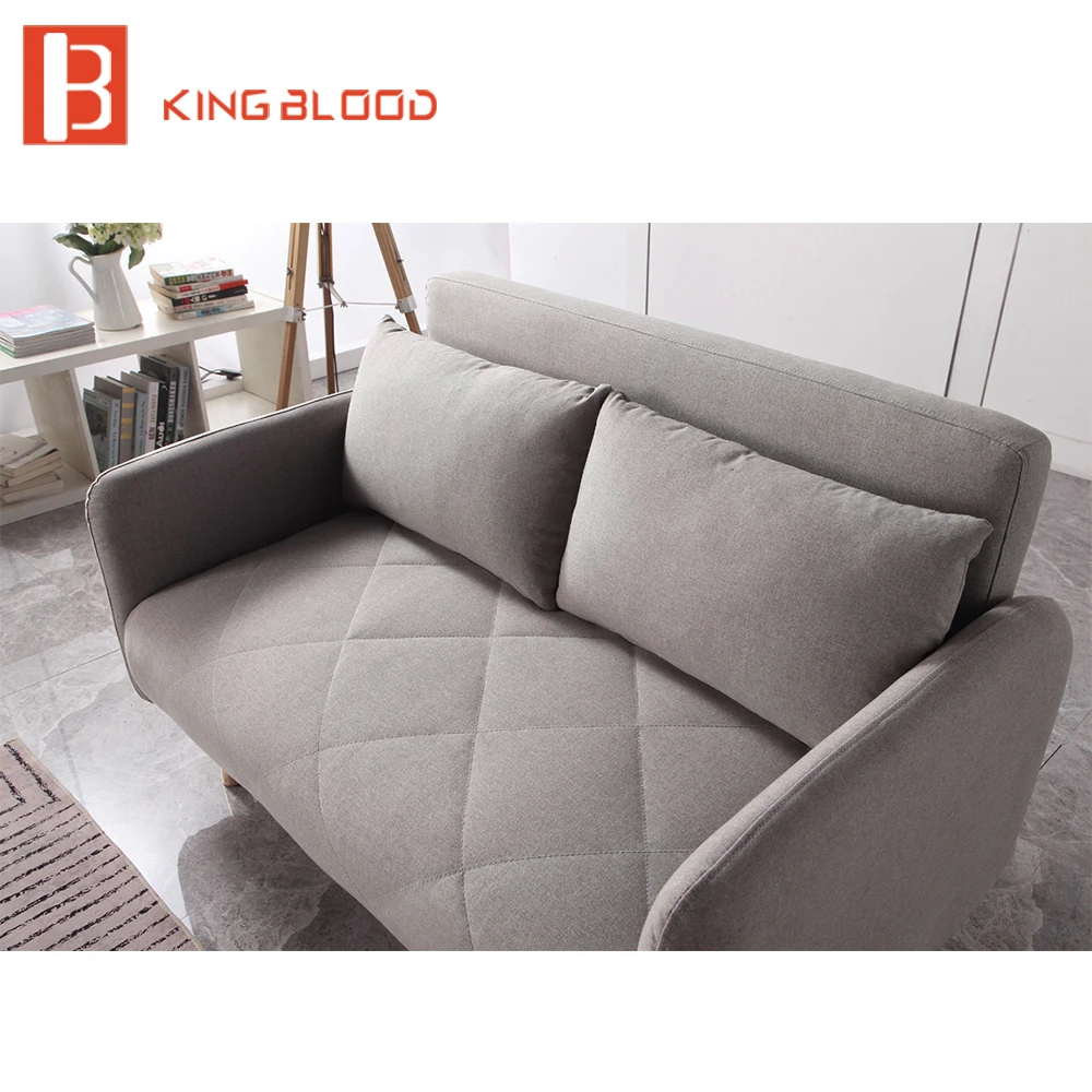 

Modern italian living room sofa foldable two seater fabric sofa bed