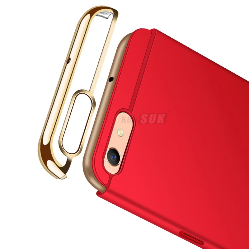 Ультратонкий чехол для OPPO A3 3 в 1 с полной защитой корпуса жесткий Роскошный