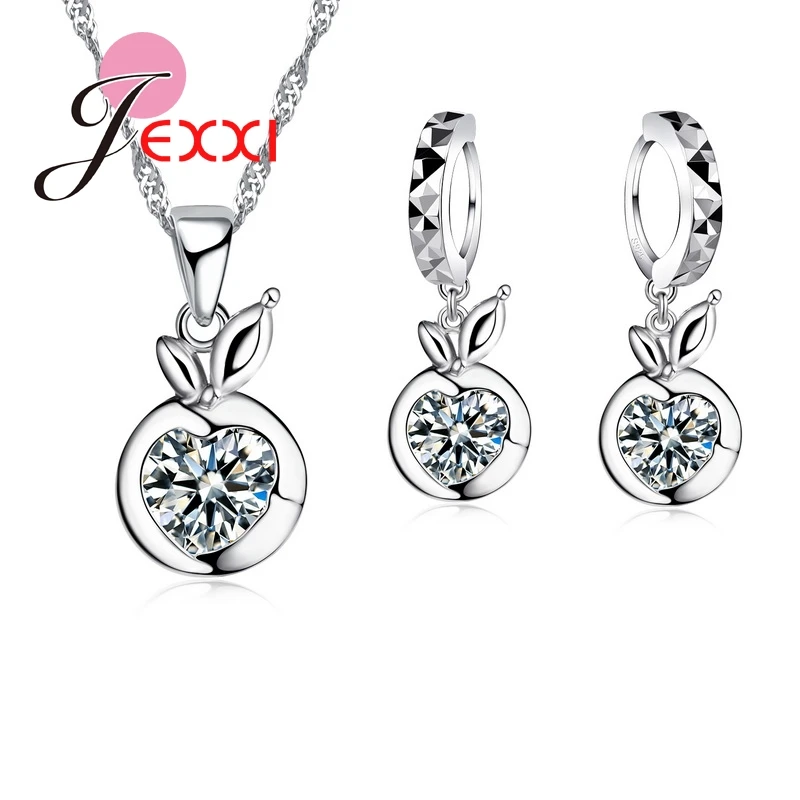 Женский комплект из колье и серёг серебра 925 пробы|accessories hyundai|necklace colorsnecklace flag |