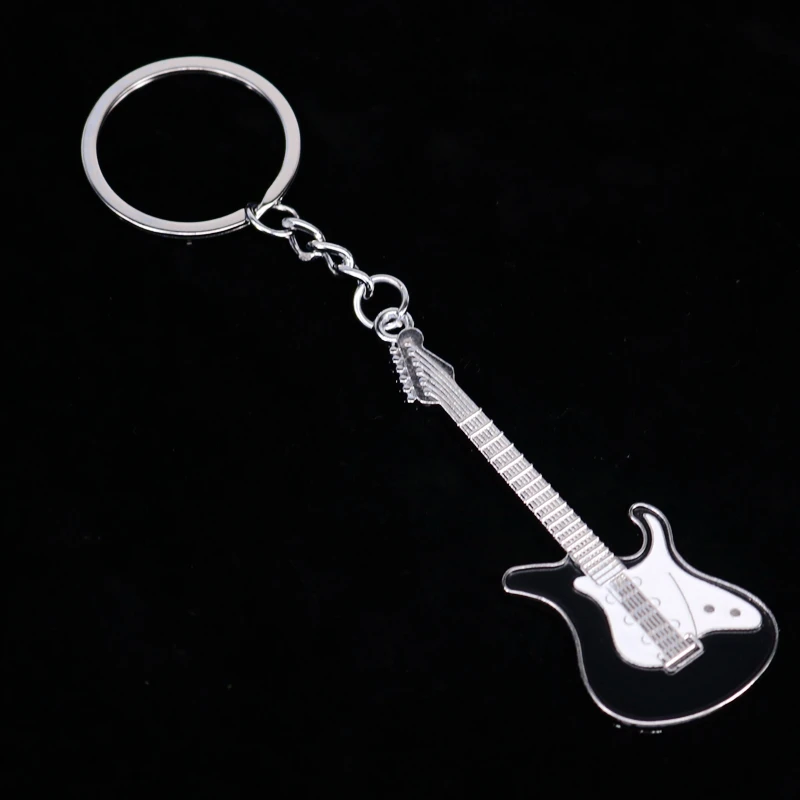 Новый дизайн брелок для ключей в виде классической гитары автомобильный кольцо