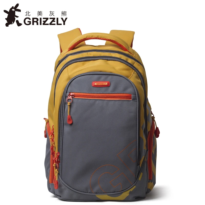 Гризли Новая мода Для мужчин рюкзак Повседневное Mochila для мальчиков-подростков