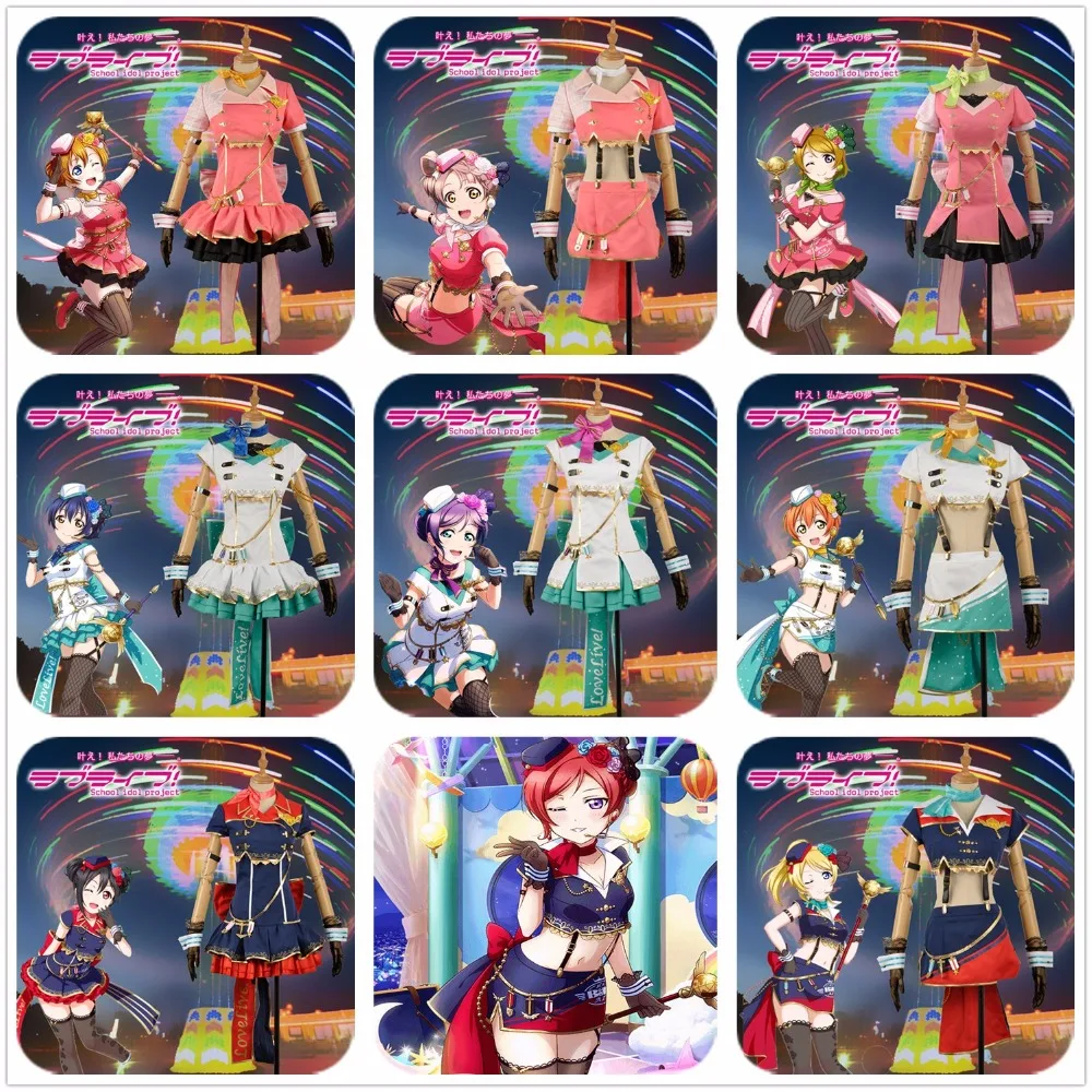 Love Live! Tojo Nozomi Rin Ayase Eli Umi Maki Minami kotory Niko Honoka Hanayo Sky Пробуждение Косплей Костюм для