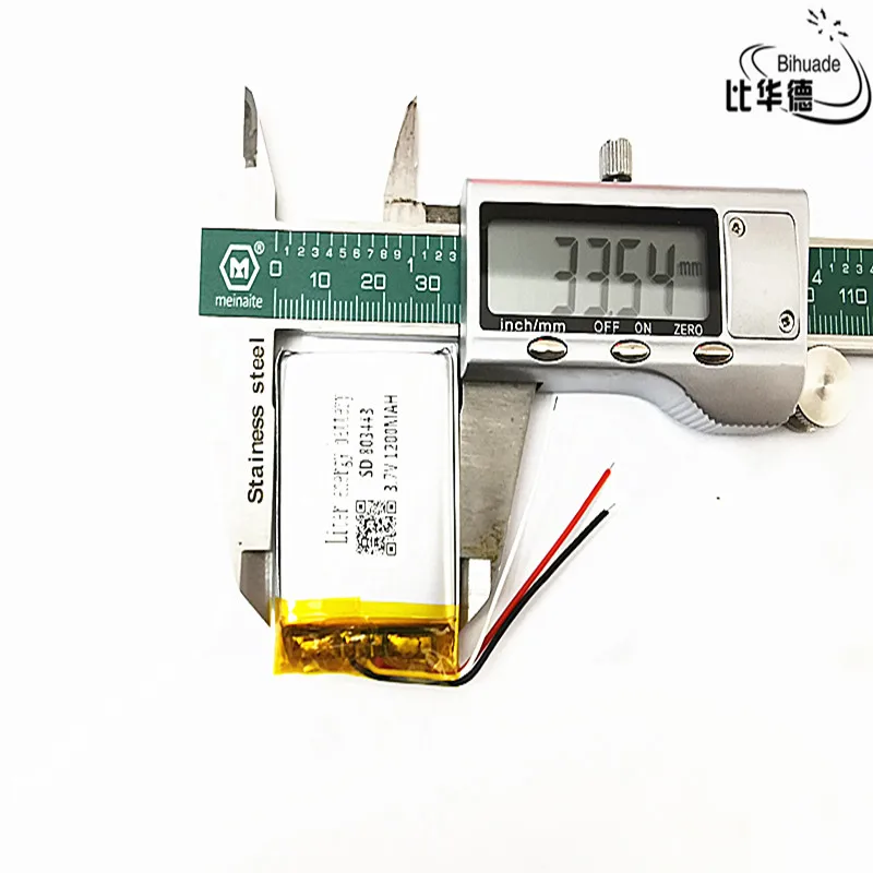 3 линии хорошее качество 7 V литиевая батарея ранняя 803443 1200mAh фара GPS навигатор