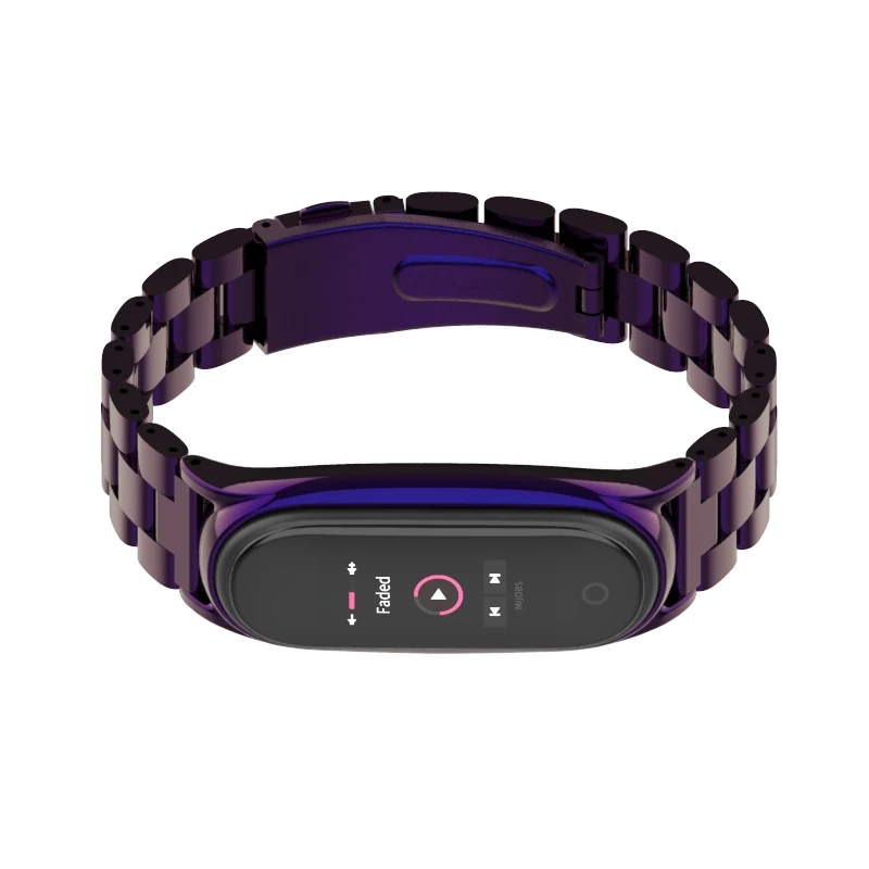 Ремешок Mijobs для Xiaomi Mi Band 4 браслет смарт часов 3/4 металлические браслеты из