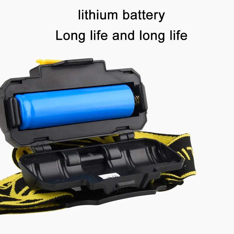 Светодиодный налобный фонарь с датчиком движения перезаряжаемый для кемпинга на