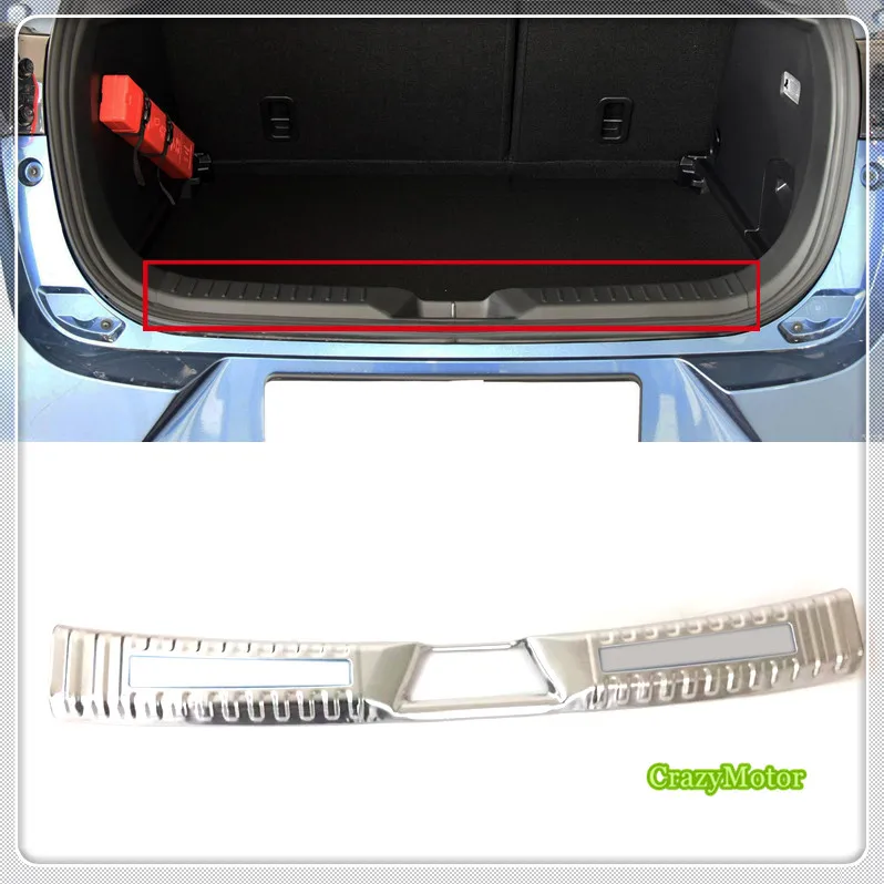 For Mazda CX-3 2016-2019 Stainless Rear Bumper Trunk Sill Plate Protector Guard Cover Car Styling Accessories | Автомобили и