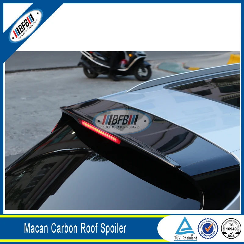 Car Auto Carbon Fiber Small Roof Spoiler Fit For Porsche Macan 2014-2017 | Автомобили и мотоциклы