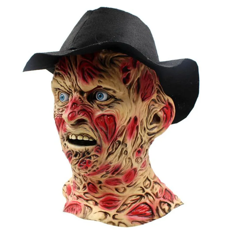Горячая новинка, маска Фредди круэгера, косплей детали костюма helloveen Leatherface Terror Biochemical Zombies Джейсон Вурхиз, маска с капюшоном