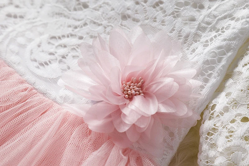 Summer Layered Long Sleeve Party Prom Costume Girl Pageant Dancing Frocks Children Graduation Clothes Infant Girls Ball Gowns | Детская