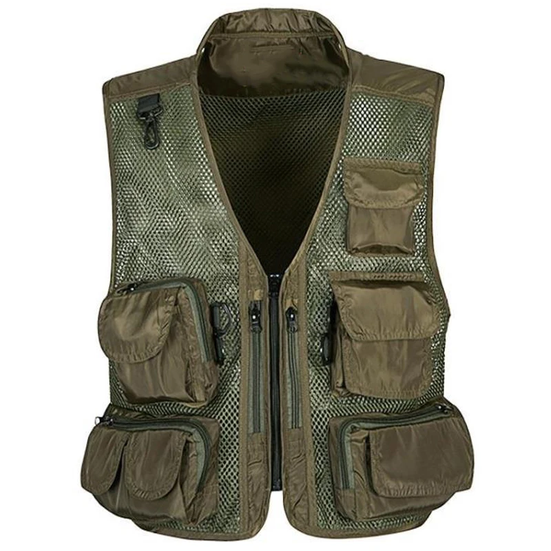 Дышащая многофункциональная быстросохнущая мужская жилетка в стиле милитари