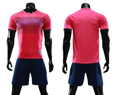 D8811 pink Тайланд футбольные майки Детские майки для футбольной тренировки платье свободная игровая футболка наборы детский футбольный набор Униформа на заказ - Цвет: D8811 pink