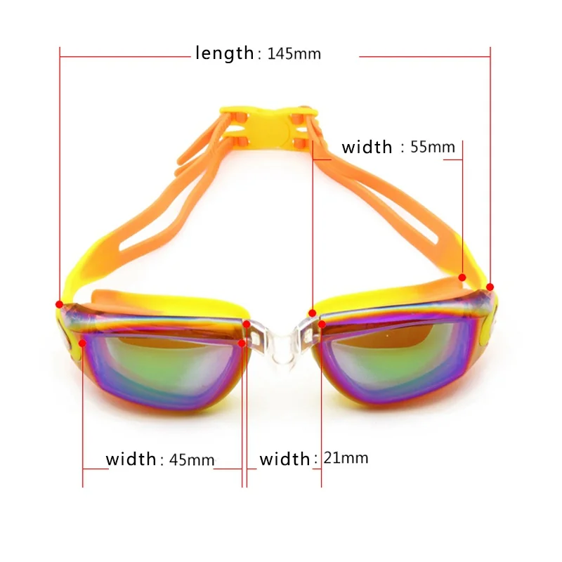 Детские водонепроницаемые очки для плавания с защитой от УФ лучей