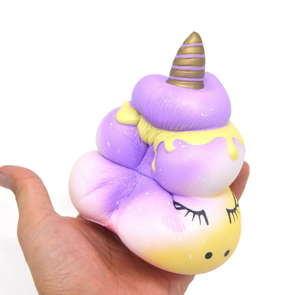 1 шт. Kiibru Squishy Единорог какашка колоссальный медленно Восстанавливающий форму