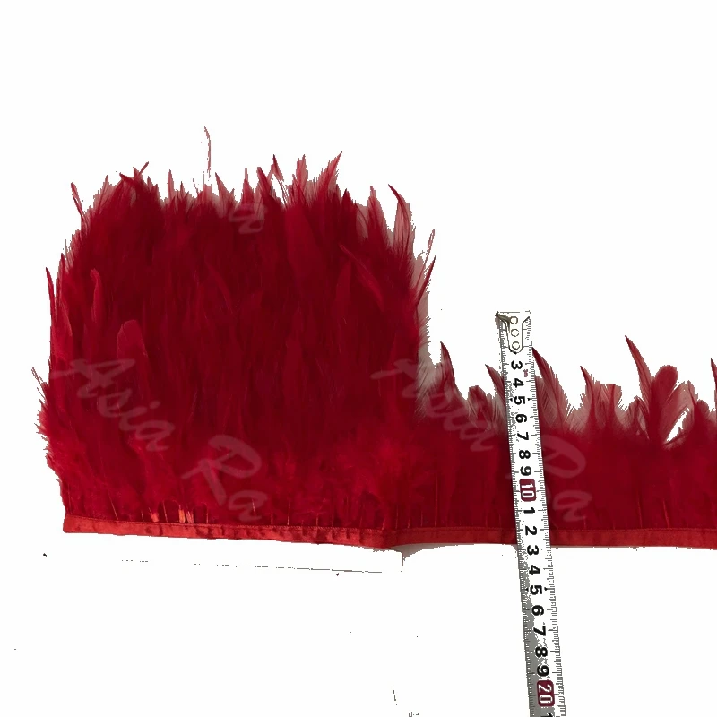 Бесплатная доставка 4-6 &quotБарсук Седло красивый красный петух перья отделка