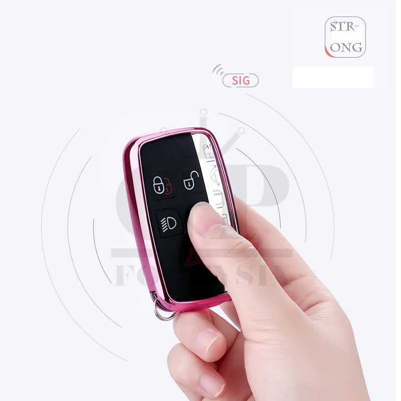 GPFORTYSIX high quality soft TPU + crystal Tears smart remote Car Key Case Cover For Land Rover Range Evoque/Jaguar | Автомобили и