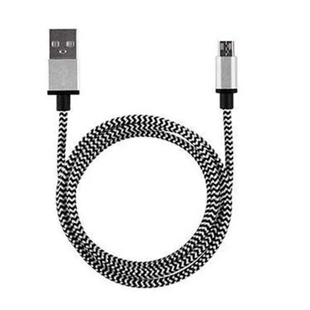 V8 2A Плетеный алюминиевый Micro USB кабель для быстрой зарядки и синхронизации данных для телефона Android V8 2A Плетеный алюминиевый Micro USB кабель для передачи и синхронизации данных