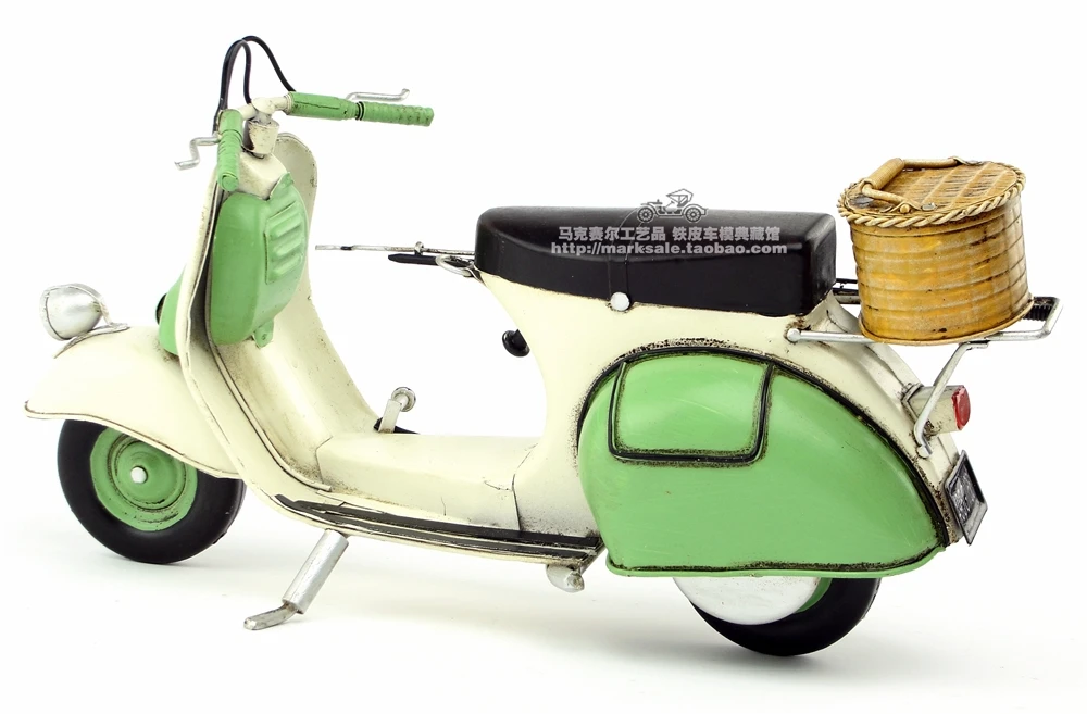 Классический Итальянский ретро мотоцикл/скутер под старину кованые