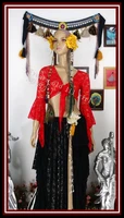lace belly dance top flamenco dance top korea lace blouse top with trumpet sleeves di87
