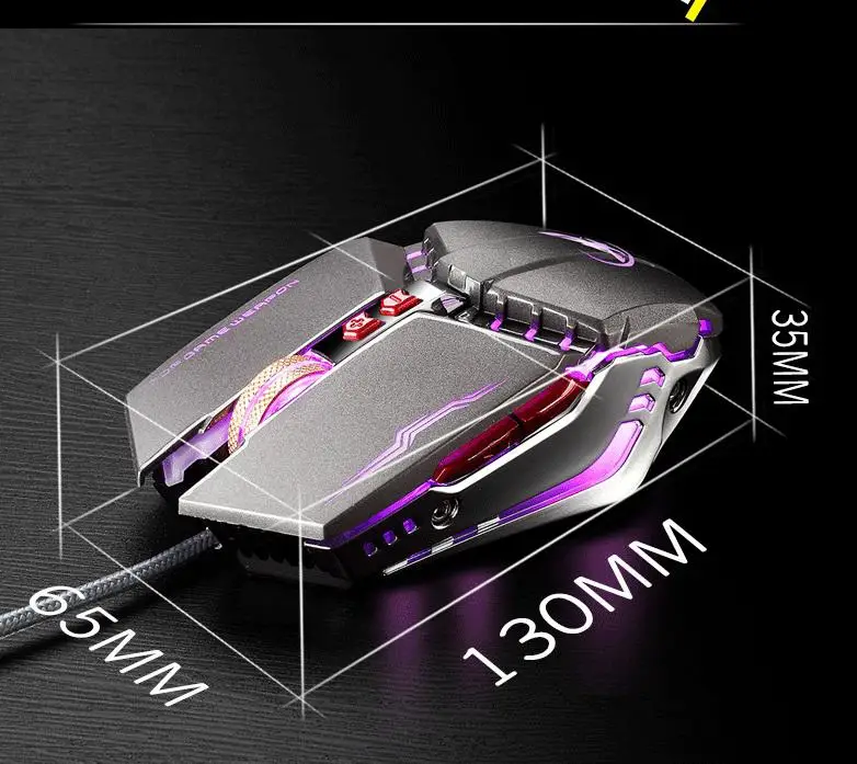 Проводная игровая мышь, 8 клавиш, 4000 dpi, светодиодный, оптическая, USB, компьютерная мышь, геймерские мыши, T9, игровая мышь, бесшумная, Mause, для ПК, R25