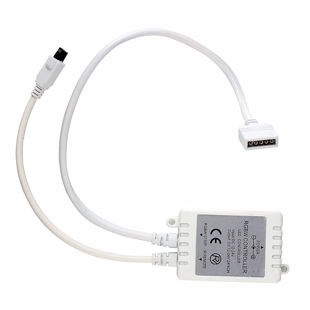 ECLH 4 Каналы DC 12 V-24 V RGBW светодиодный Управление; диммер 40Key 5Pins ИК-пульт дистанционного управления Управление для SMD 5050 RGBW/RGBWW Светодиодные ленты светильник