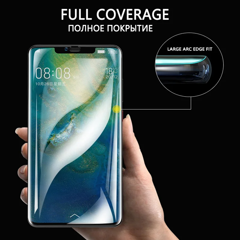 15D полный экран Гидрогелевая пленка для huawei mate 20 Pro 10 легкий протектор X защитная