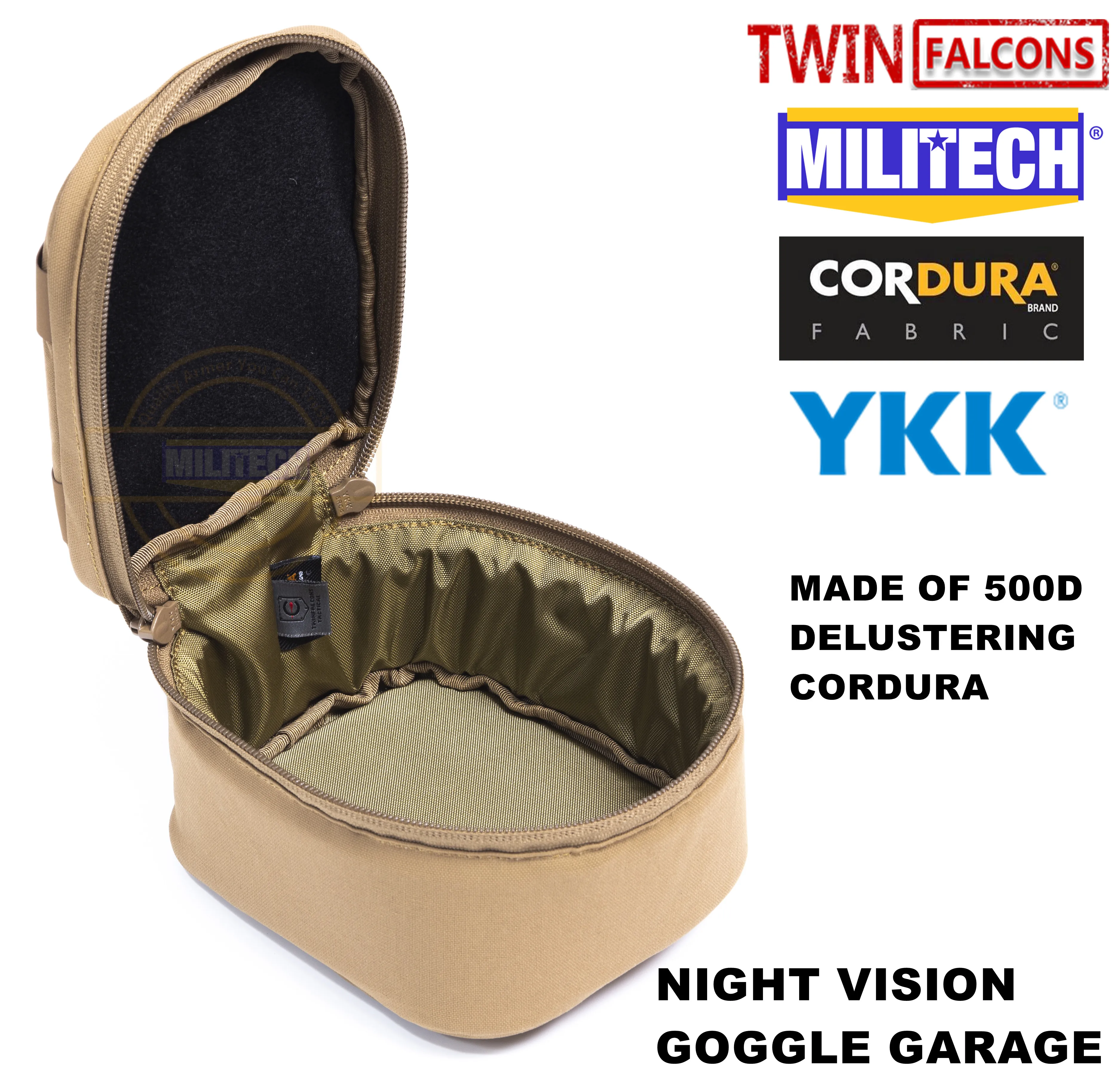 MILITECH twinfalcon TW Delustered Cordura NVD NOD NVG гараж для шлема устройство ночного видения