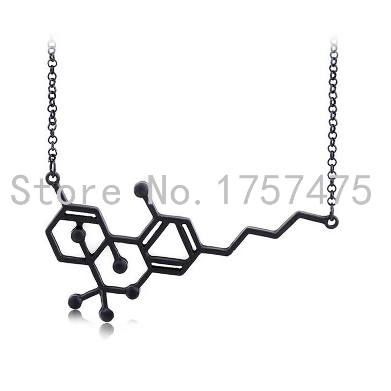 TDIYJ женские ювелирные изделия черный допамин химическая молекулярная структура