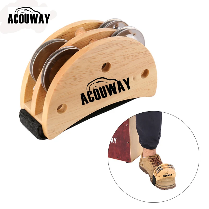 Acouway эллиптический Cajon Drum Box Companion аксессуар черный цвет ноги Jingle бубен для ручных