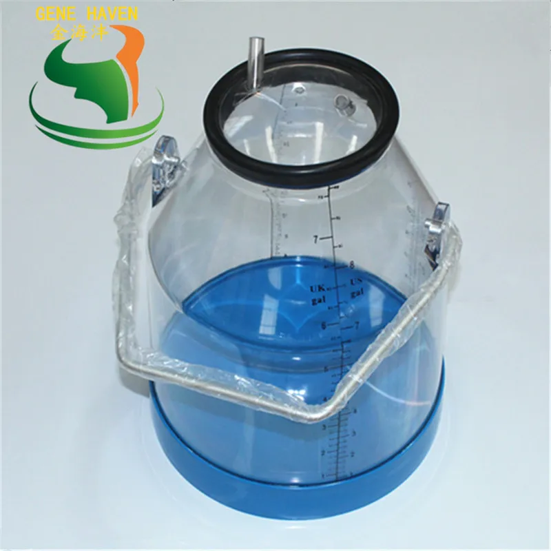 32 Liter Transparent Milking Bucket with Fixed Handle Be Usd on Cow Milking Machine for Dairy Farm
