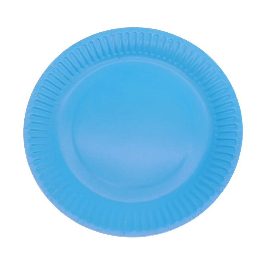 blue plate Рождественские Новые 10 шт одноразовые столовые приборы твердые бумажные поднос с днем рождения Рождество Свадьба розовые украшения Детские Банные Вечерние - Цвет: blue plate