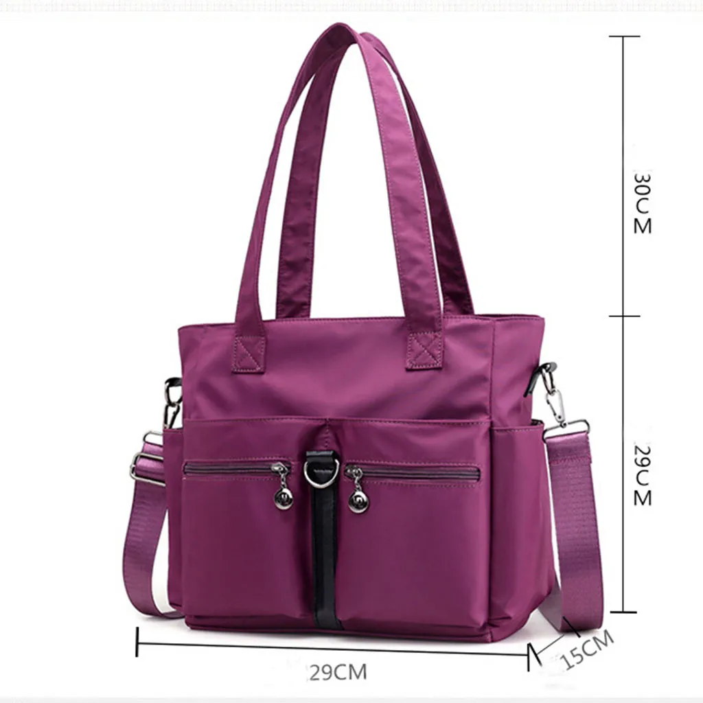 Женская модная нейлоновая сумка через плечо водонепроницаемая мягкие