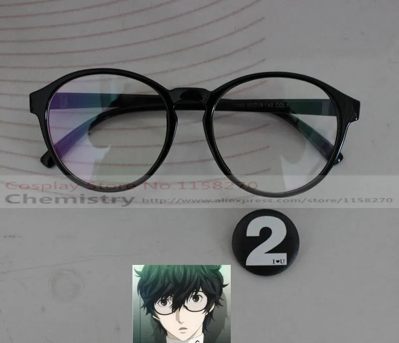 Persona akira kurusu hero футаба Сакура очки в стиле косплей с bedge number 2| |