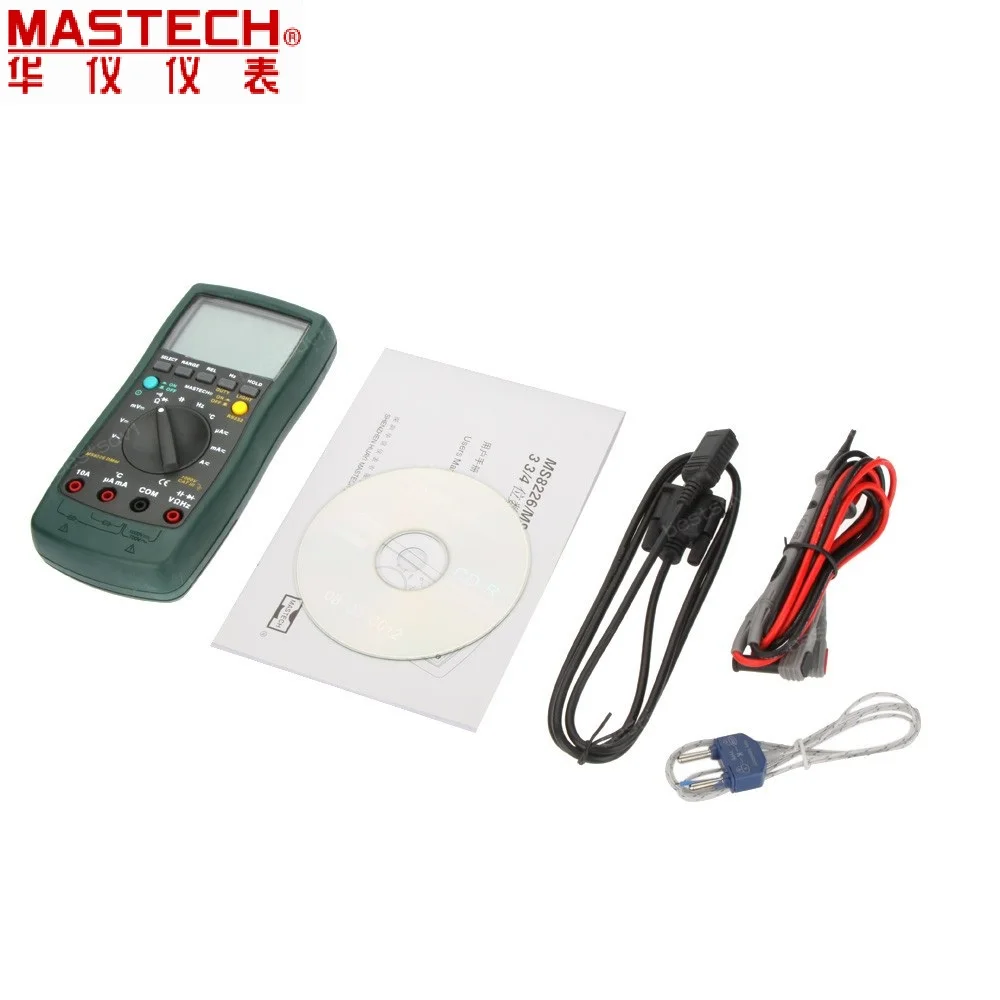 MASTECH MS8226T постоянного тока техника с цифровой мультиметр Авто Диапазон True RMS DMM Гц