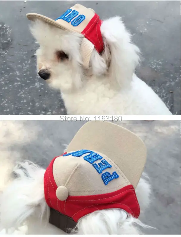 100 pcs/lot Breathable Baseball Dog Caps Pet Hats Large Dogs Fashion Sports Sun Supplies Size Adjustable | Дом и сад