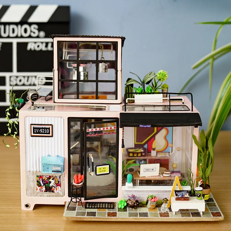 Кукольный дом Robud с мебели DIY миниатюрное здание 3D Деревянный кукольный домик