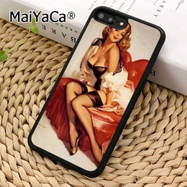 MaiYaCa чехол для телефона с изображением девушки Хезер Валентина Pinup iPhone 11 12 Pro 5 6s 7 8