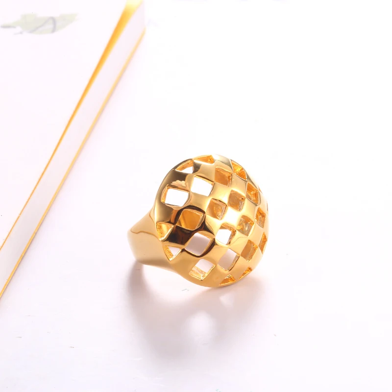 Модные простые круглые кольца RIR Серебряного и золотого цвета из нержавеющей