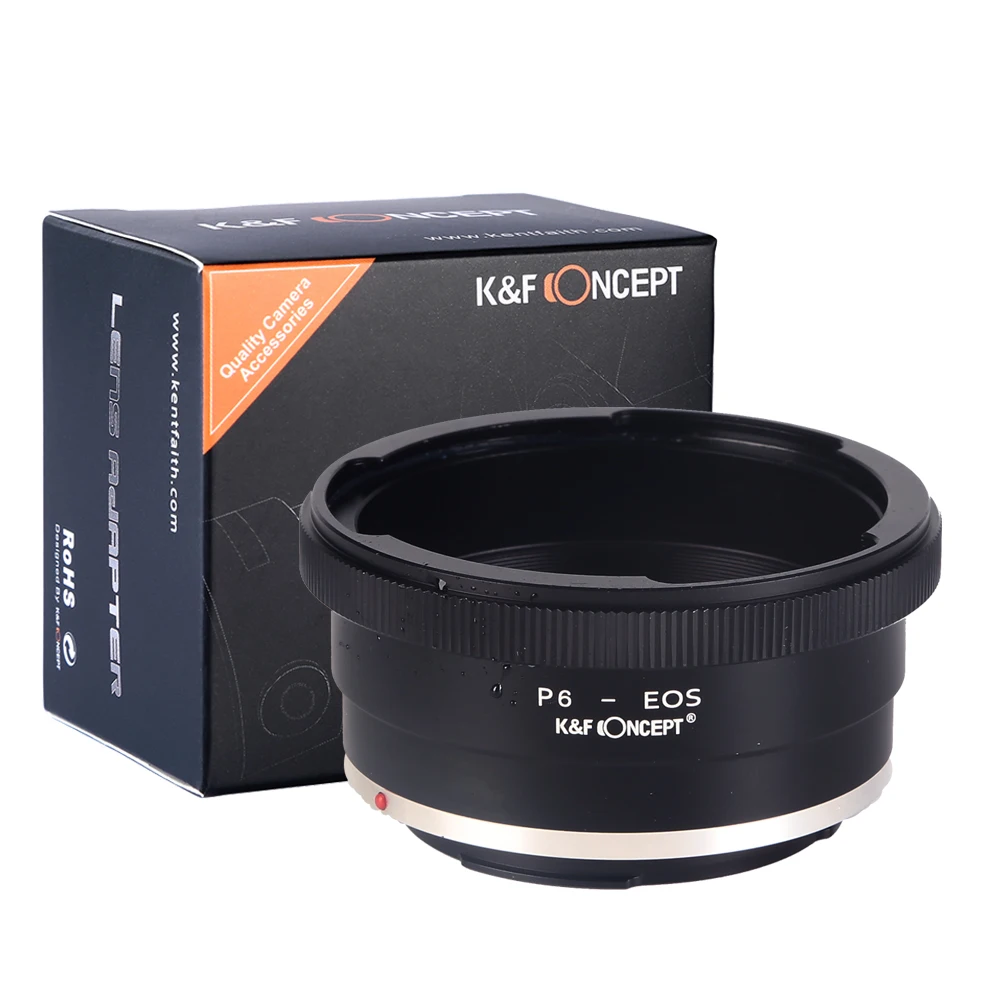 K & F CONCEPT кольцо адаптер для объектива Pentacon 6 Kiev 60 подходит Canon EOS камеры EF крепления